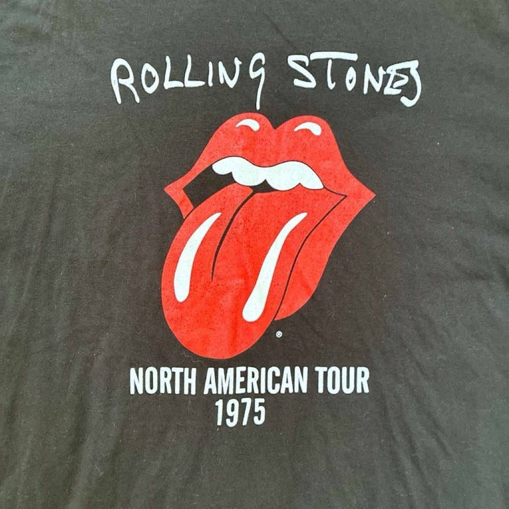 Retro Grunge Punk Rock The Rolling Stones black cotton t-shirt Size XXL - Picture 5 of 6
